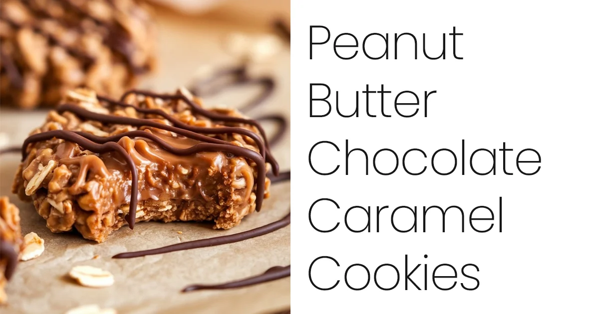 Peanut Butter Chocolate Caramel Cookies