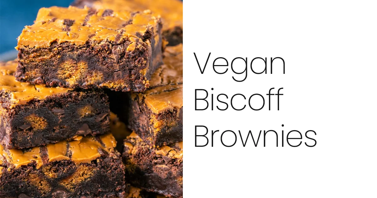 Vegan Biscoff Brownies