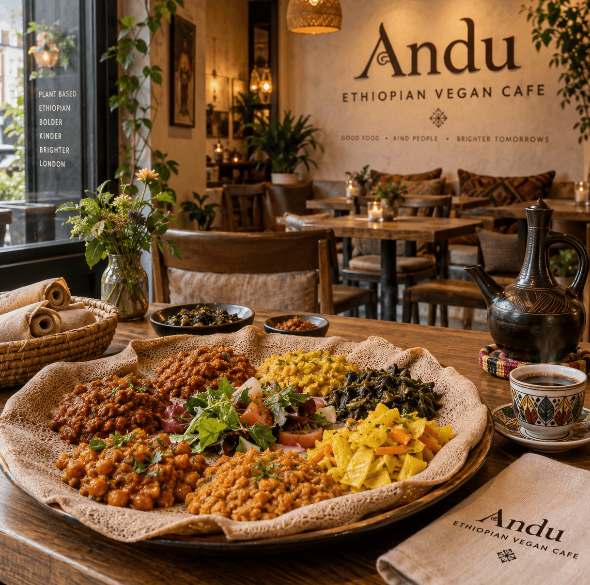 Andu Ethiopian Vegan Cafe menuspot