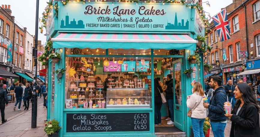 Brick Lane Cakes Milkshakes & Gelato shop menuspot