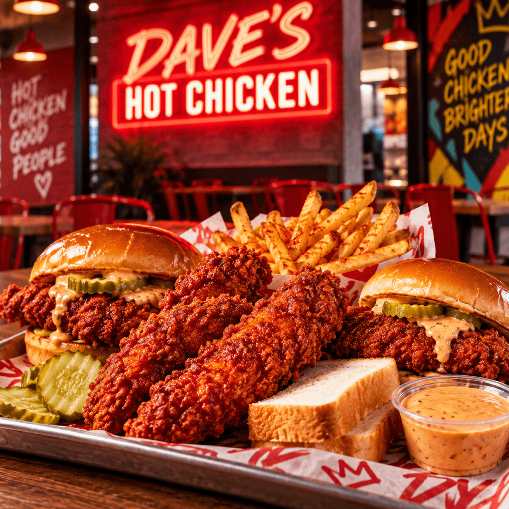 Dave's Hot Chicken menuspot