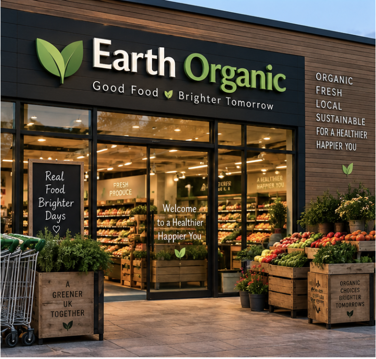 Earth Organic menuspot