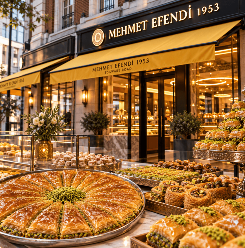 Mehmet Efendi 1953 Edgware Road menuspot