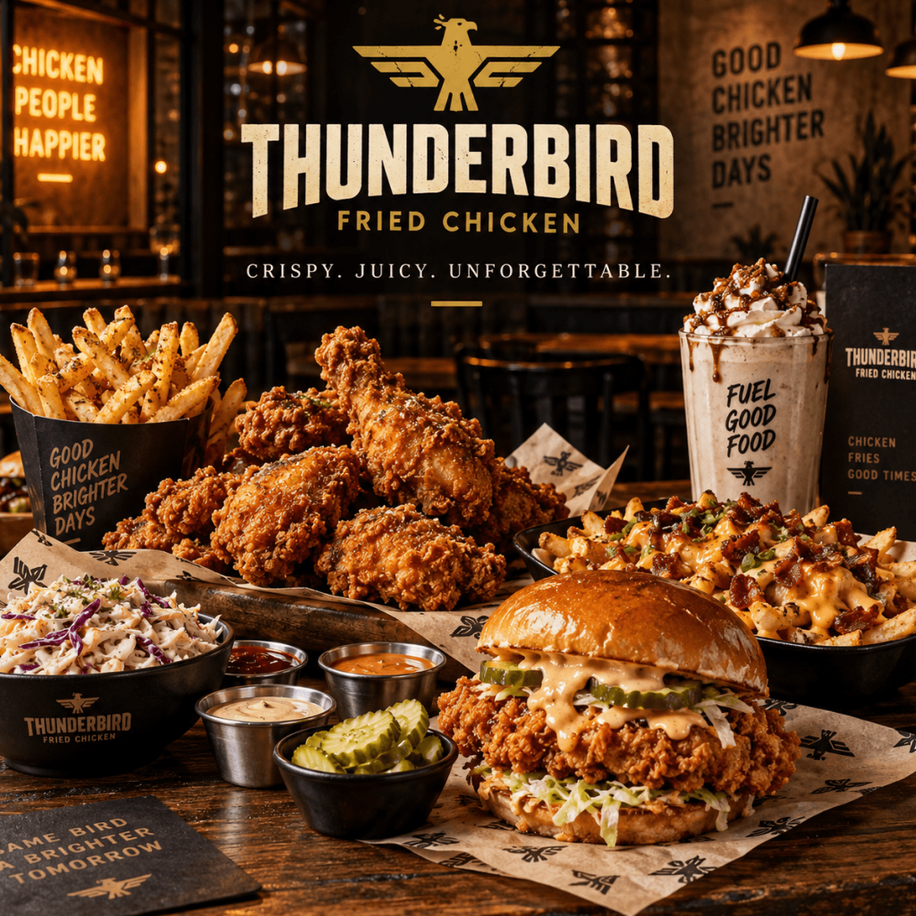 Thunderbird Fried Chicken menuspot