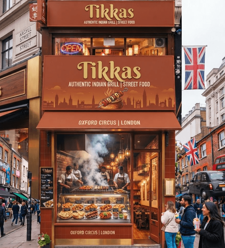 Tikkas Oxford Circus menuspot
