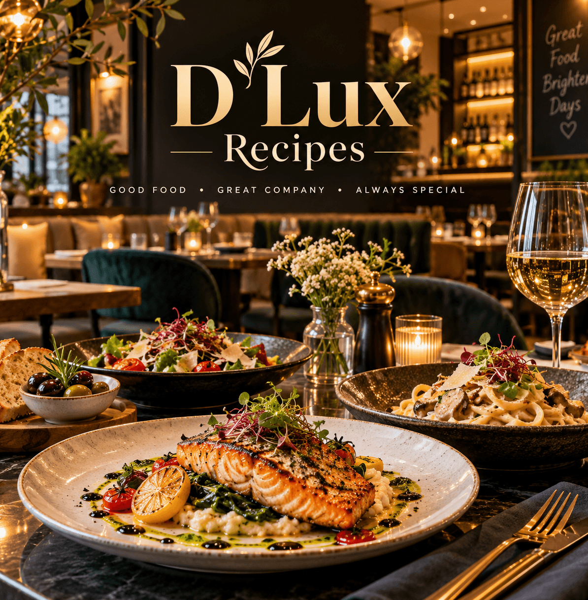 D’Lux Recipes logo image menuspotuk