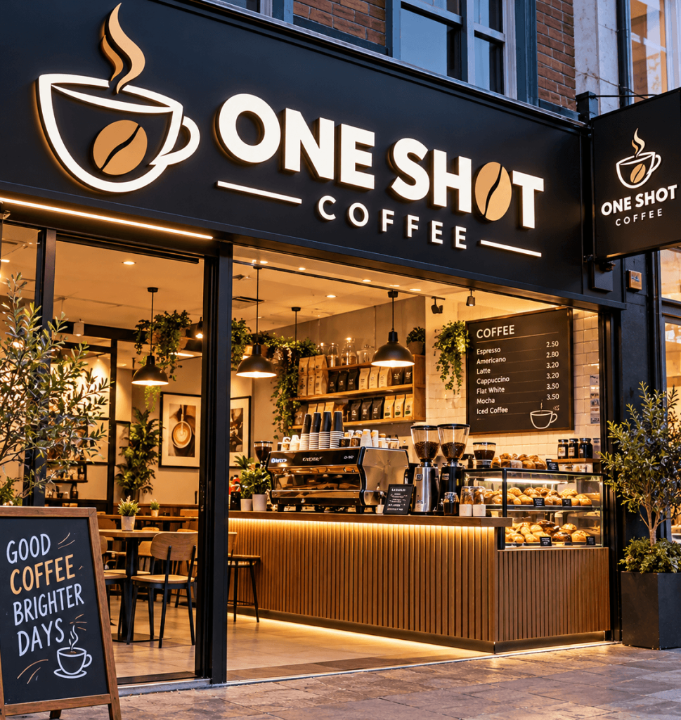 One Shot Coffee menuspot